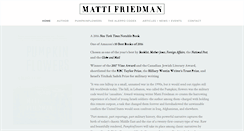 Desktop Screenshot of mattifriedman.com